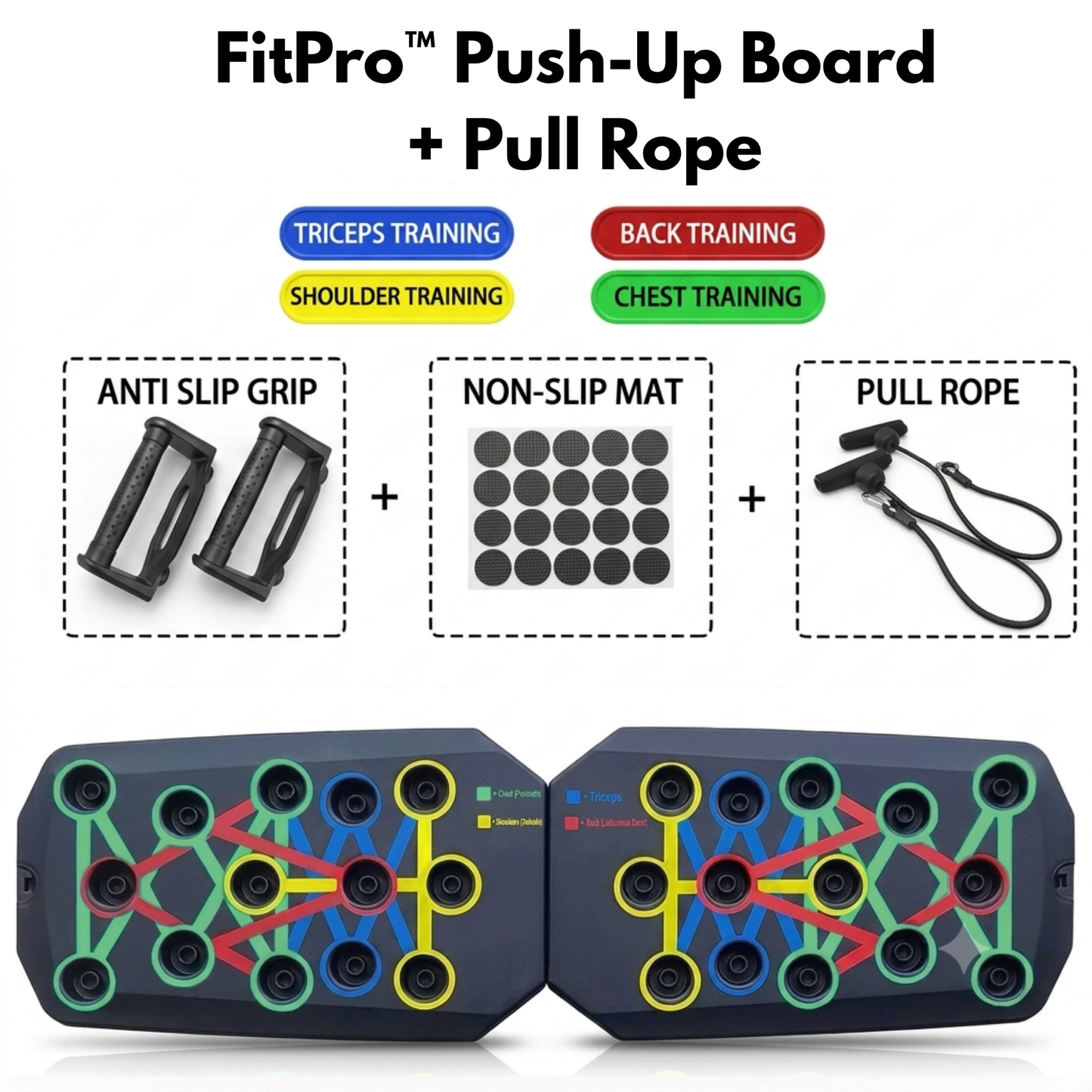 FitPro™ | Portable Push-Up Board