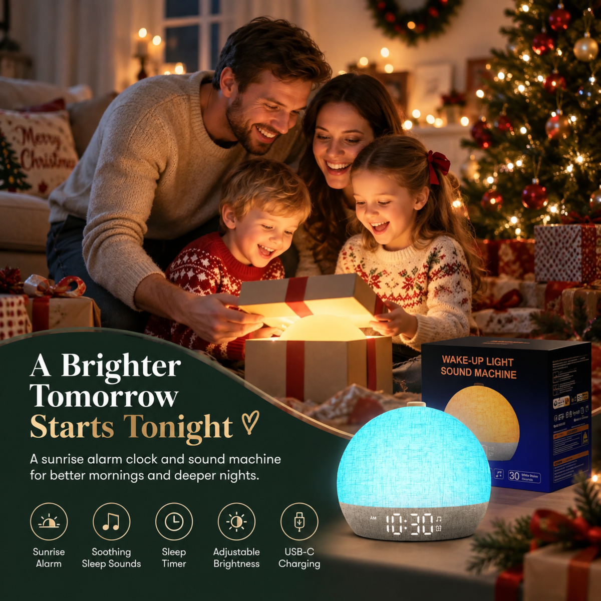 SolaGlow™ | 4-in-1 Sunrise Alarm