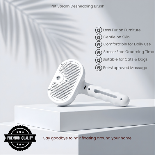 3-in-1 Pet Steam Deshedding Brush