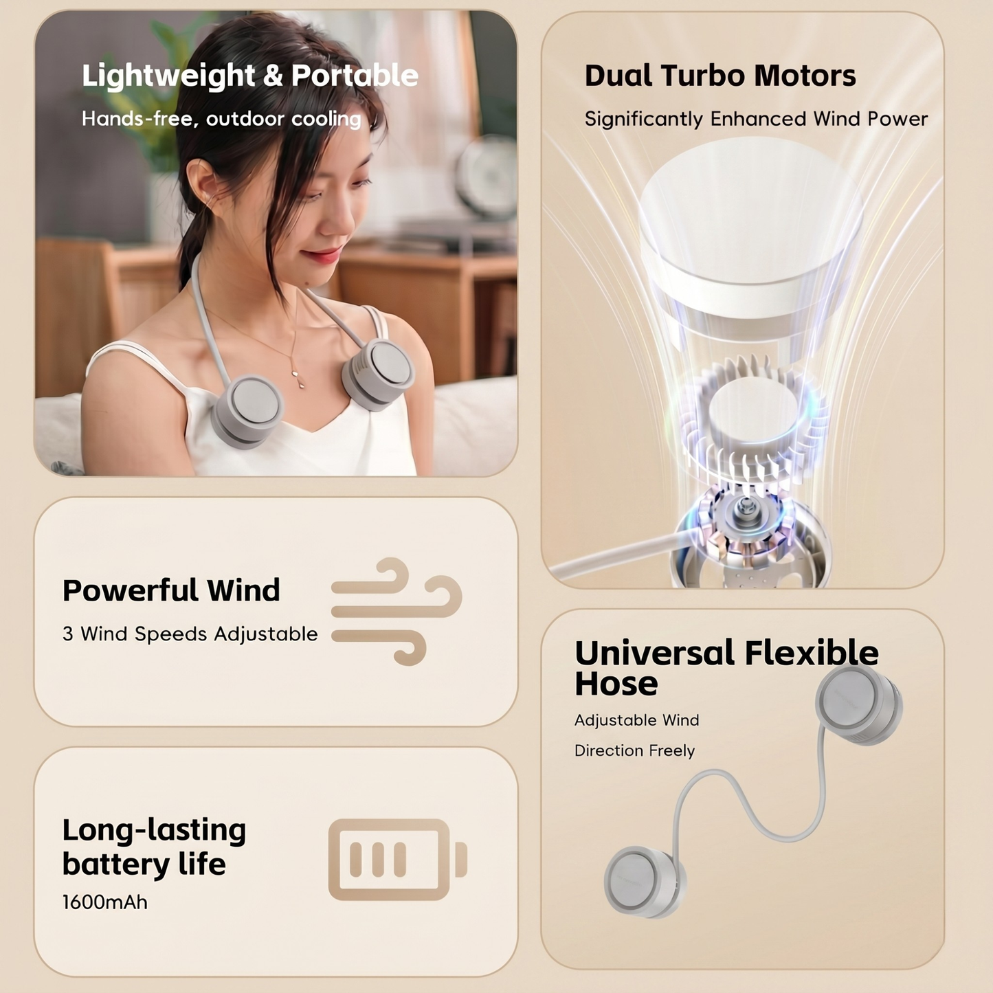 Breezio™ Foldable Neck Fan