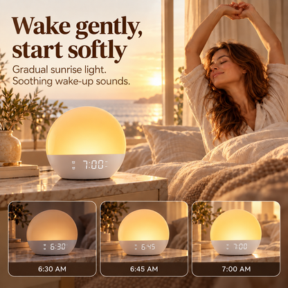 SolaGlow™ Pro | All-in-One Sunrise Alarm & Sleep Clock